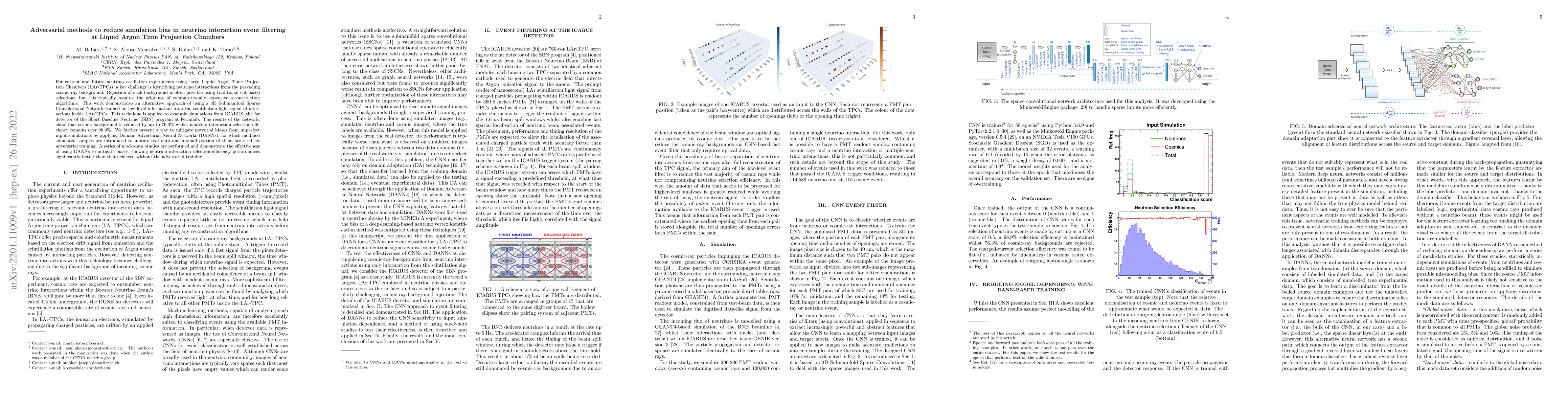 Thumbnail for Adversarial methods to reduce simulation bias in neutrino interaction
  event filtering at Liquid Argon Time Projection Chambers