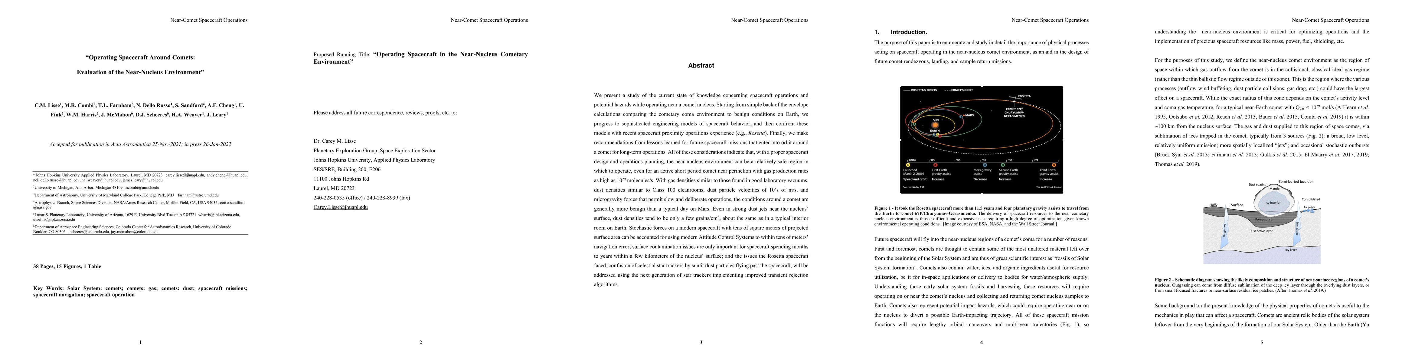 Thumbnail for Operating Spacecraft Around Comets: Evaluation of the Near-Nucleus
  Environment