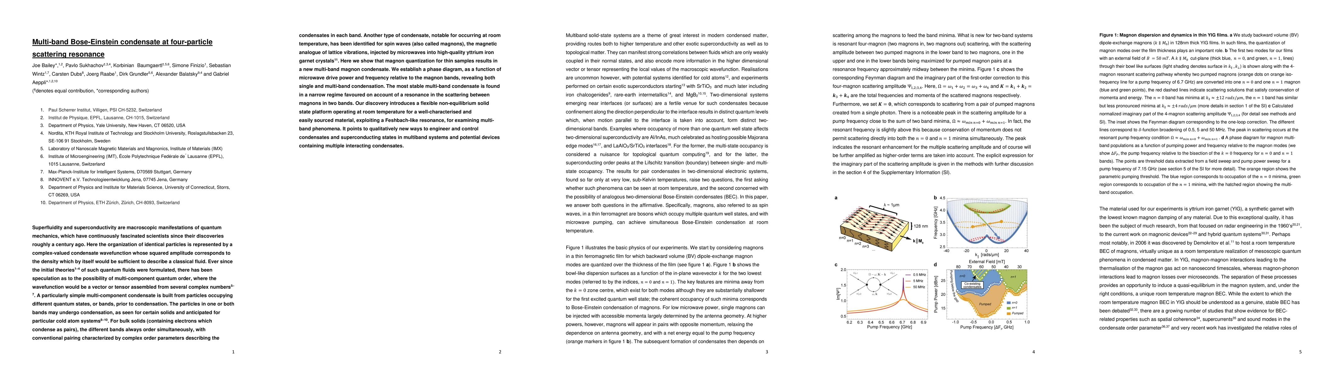 Thumbnail for Multi-band Bose-Einstein condensate at four-particle scattering
  resonance
