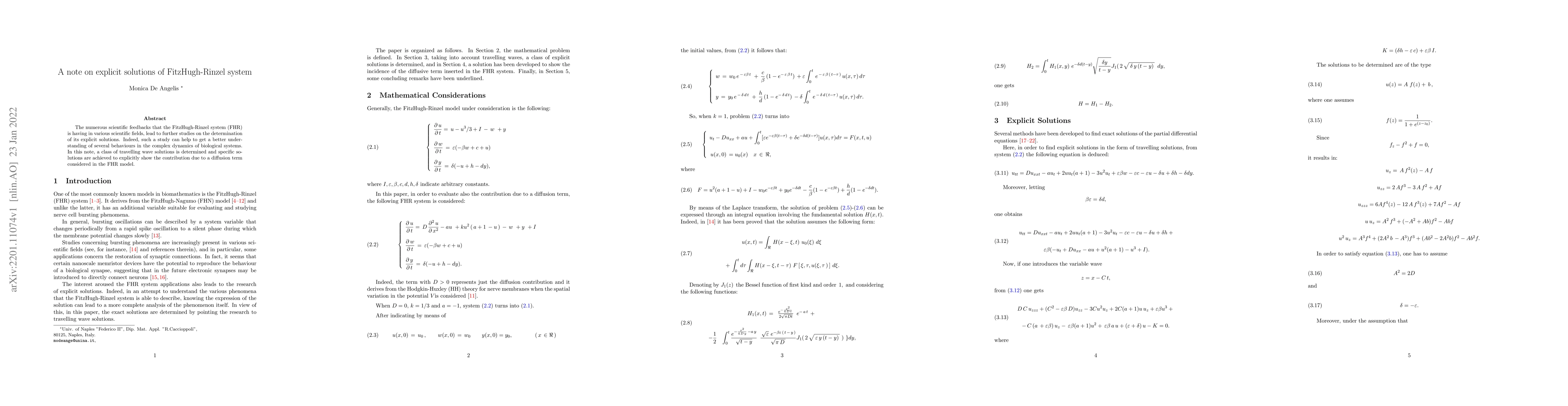 Thumbnail for A note on explicit solutions of FitzHugh-Rinzel system