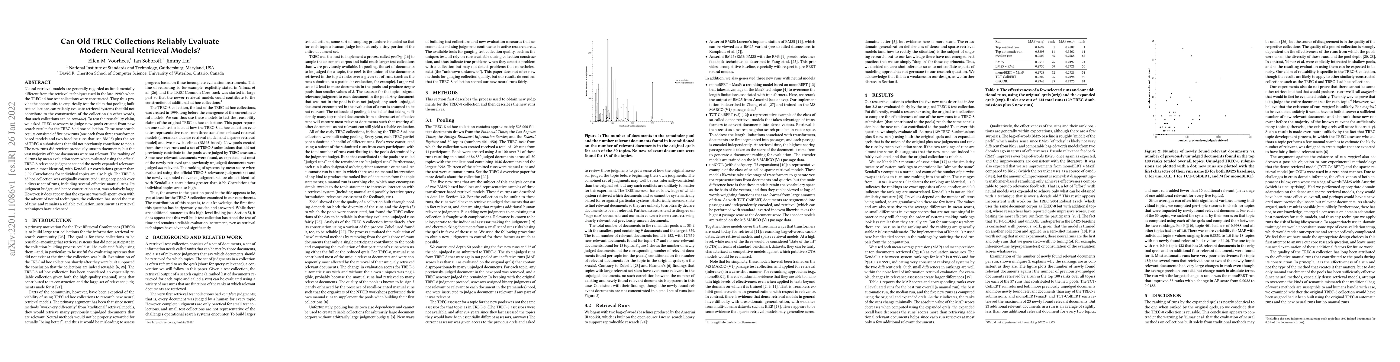 Thumbnail for Can Old TREC Collections Reliably Evaluate Modern Neural Retrieval
  Models?