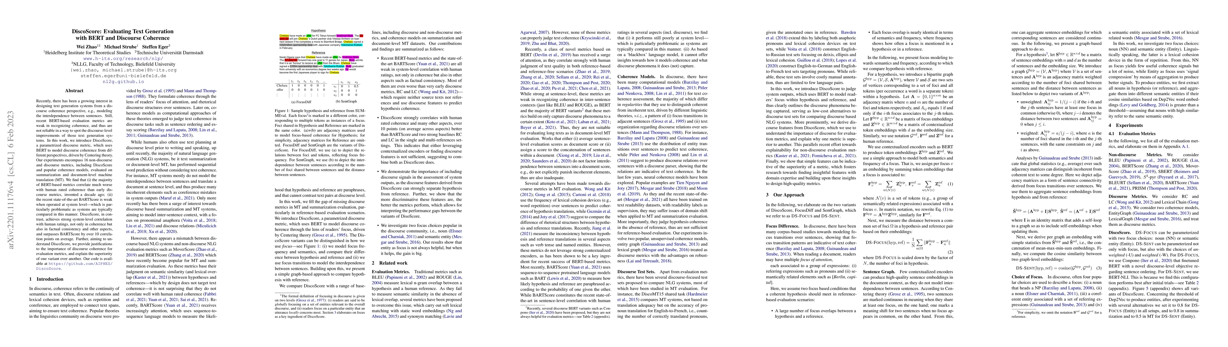 Thumbnail for DiscoScore: Evaluating Text Generation with BERT and Discourse Coherence