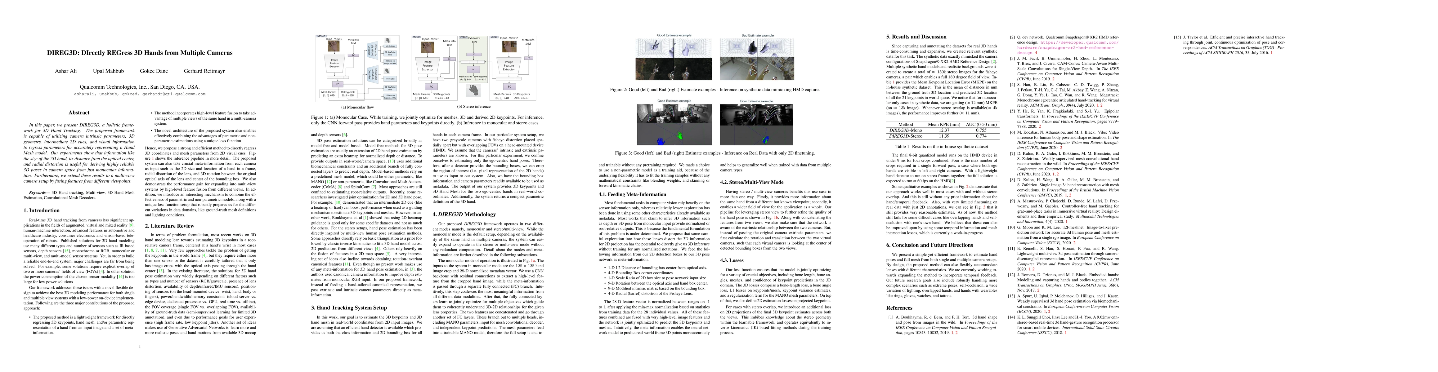 Thumbnail for DIREG3D: DIrectly REGress 3D Hands from Multiple Cameras