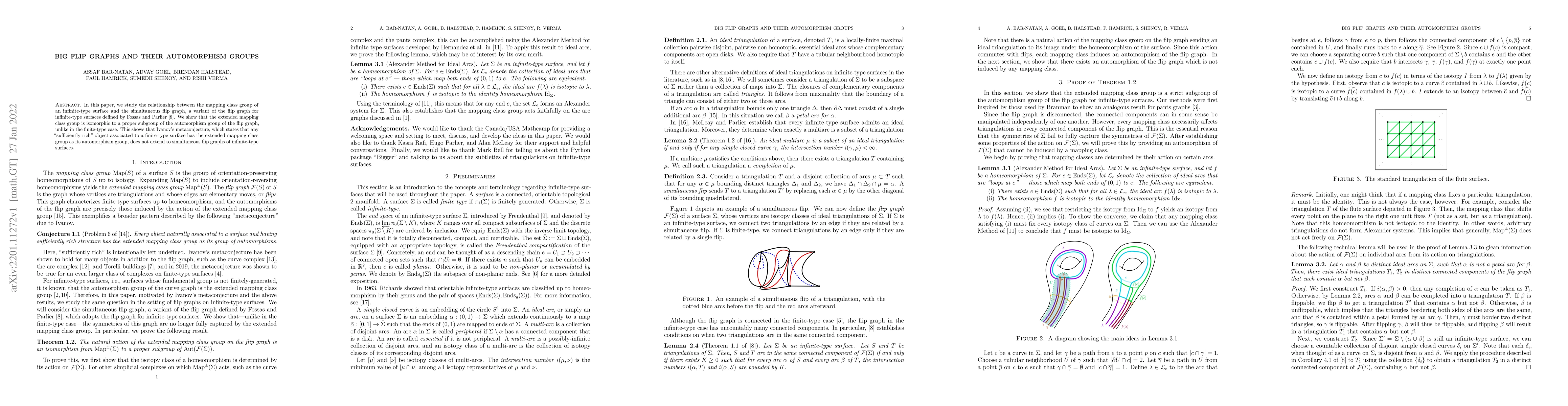 Thumbnail for Big Flip Graphs and Their Automorphism Groups
