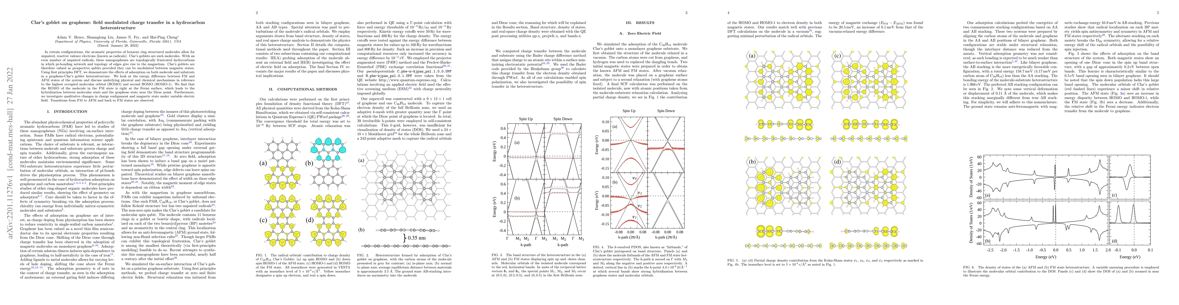Thumbnail for Clar's goblet on graphene: field modulated charge transfer in a
  hydrocarbon heterostructure