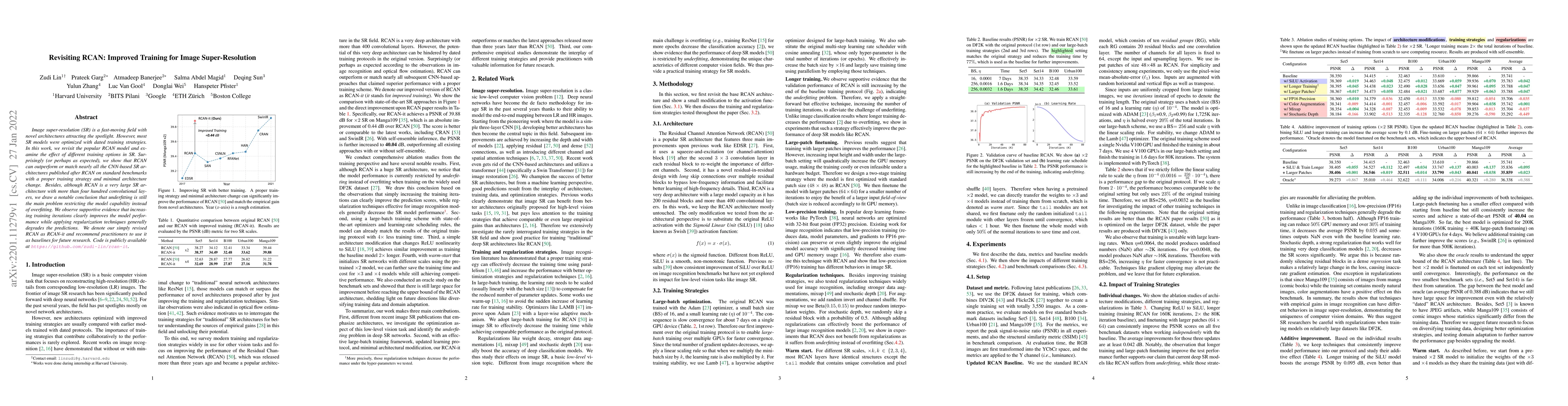 Thumbnail for Revisiting RCAN: Improved Training for Image Super-Resolution