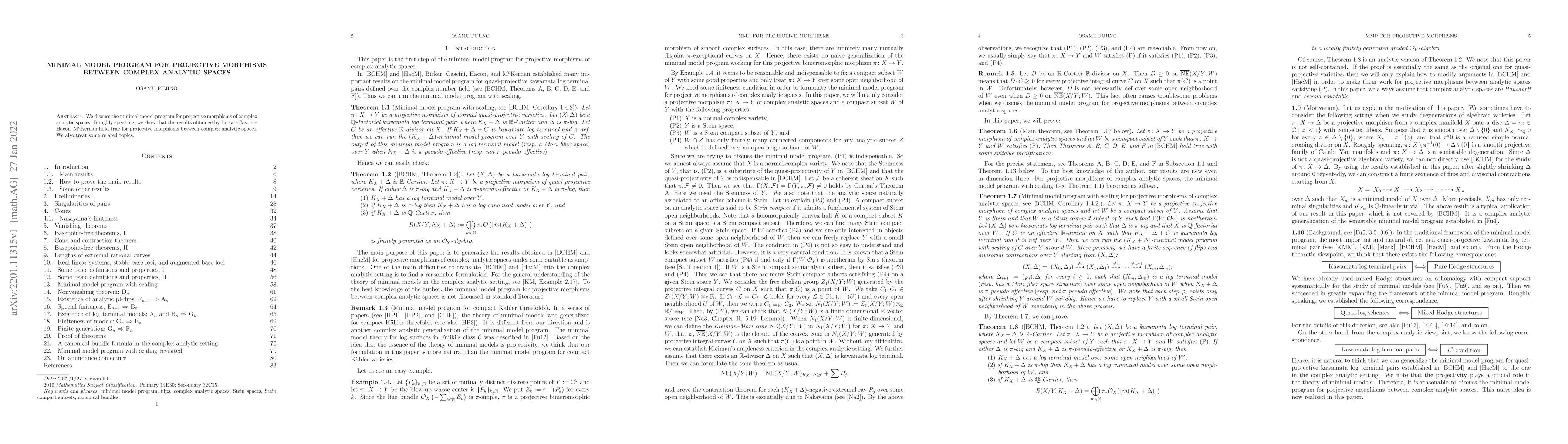 Thumbnail for Minimal model program for projective morphisms between complex analytic
  spaces
