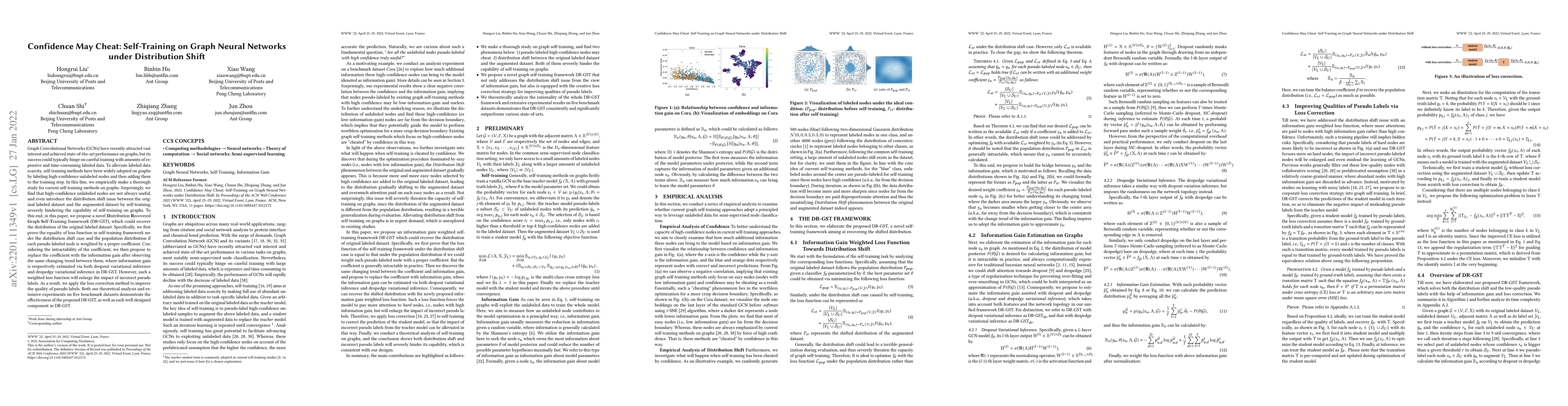 Thumbnail for Confidence May Cheat: Self-Training on Graph Neural Networks under
  Distribution Shift