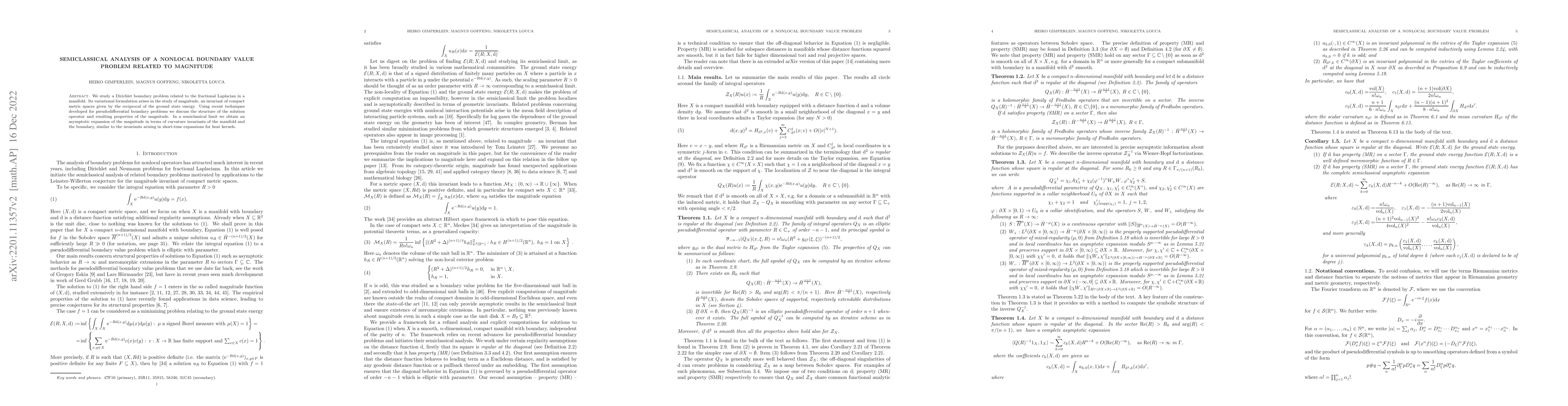 Thumbnail for Semiclassical analysis of a nonlocal boundary value problem related to
  magnitude
