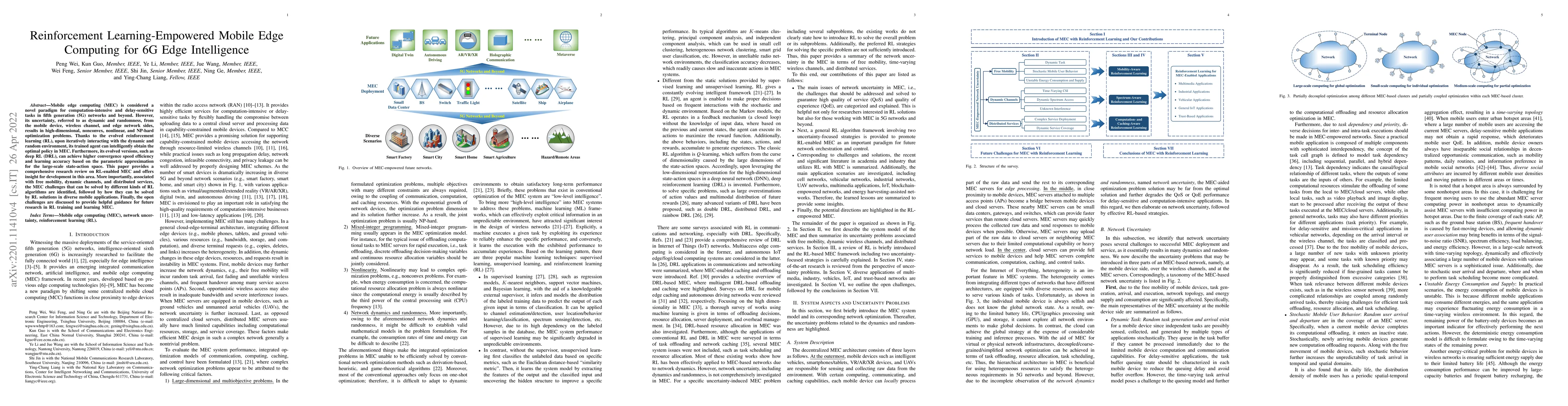 Thumbnail for Reinforcement Learning-Empowered Mobile Edge Computing for 6G Edge
  Intelligence