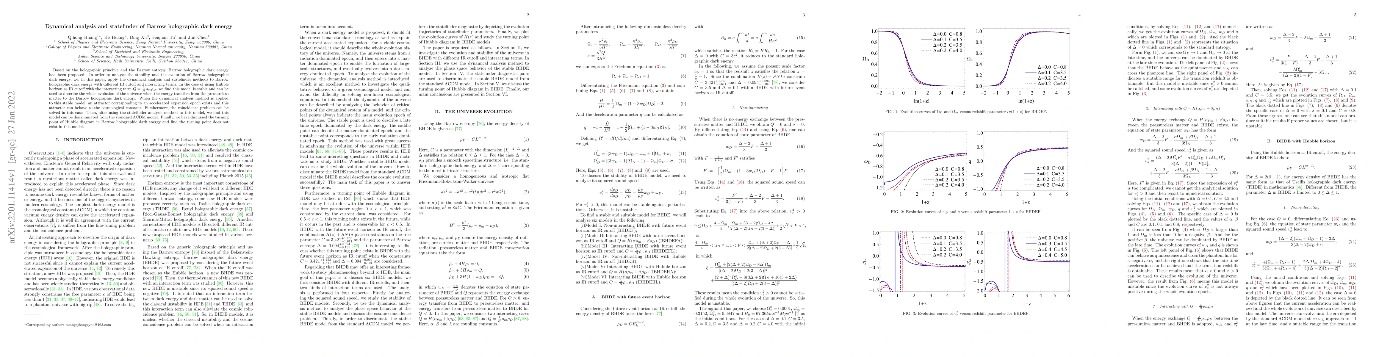 Thumbnail for Dynamical analysis and statefinder of Barrow holographic dark energy