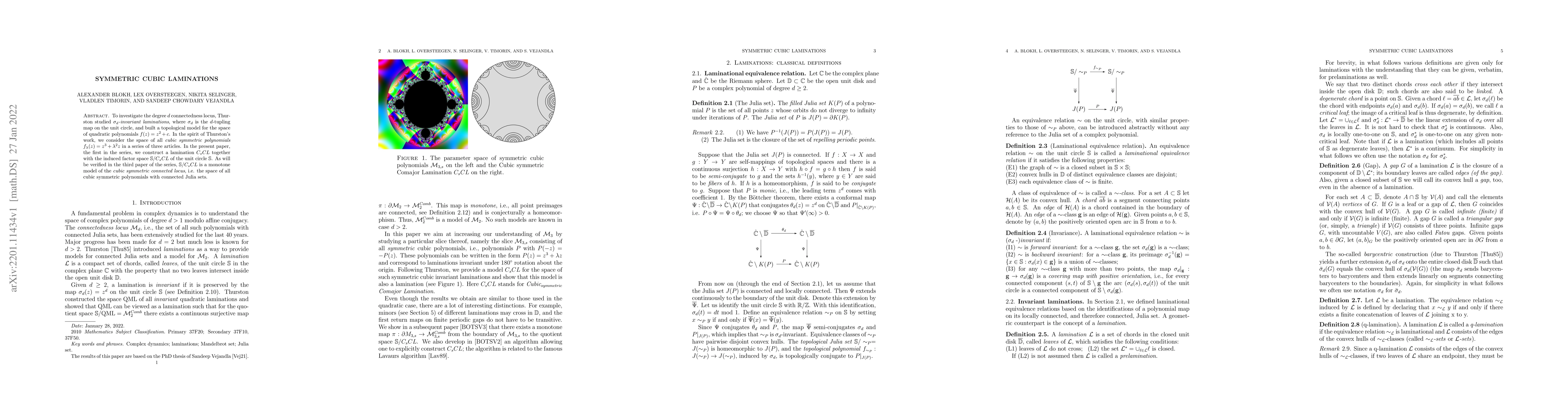 Thumbnail for Symmetric Cubic Laminations