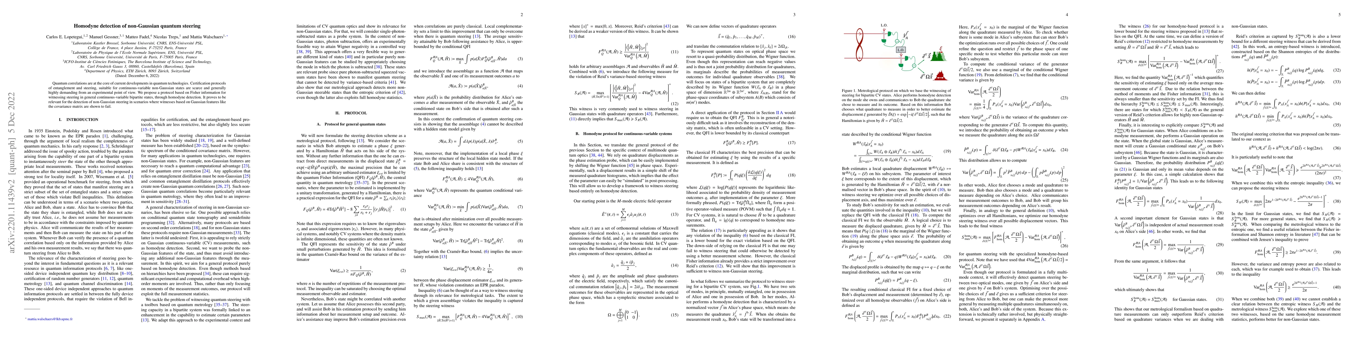Thumbnail for Homodyne detection of non-Gaussian quantum steering