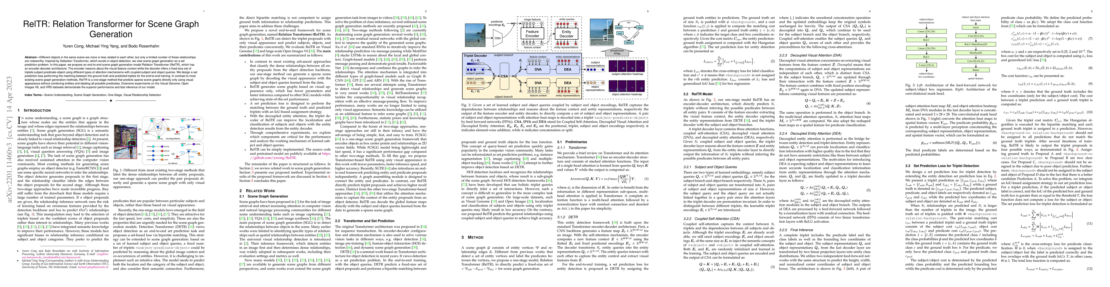 Thumbnail for RelTR: Relation Transformer for Scene Graph Generation