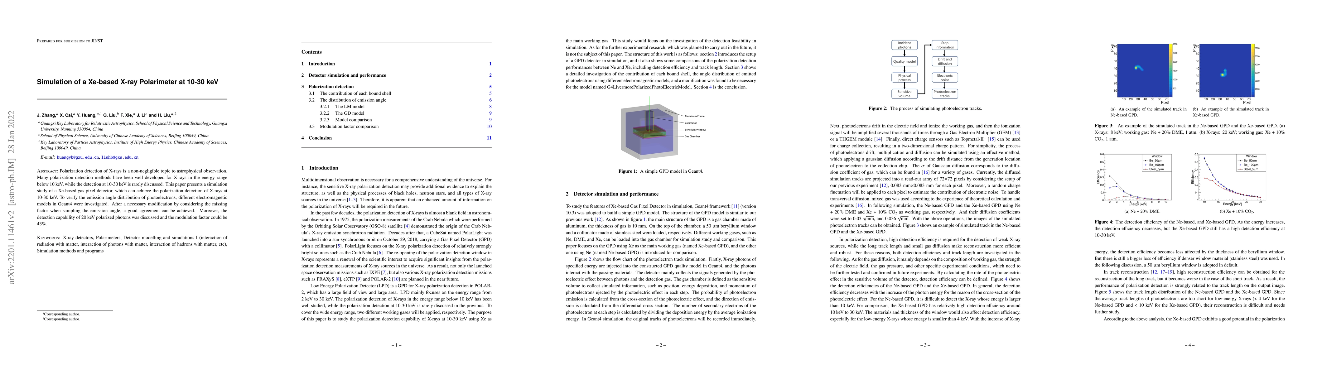Thumbnail for Simulation of a Xe-based X-ray Polarimeter at 10-30 keV