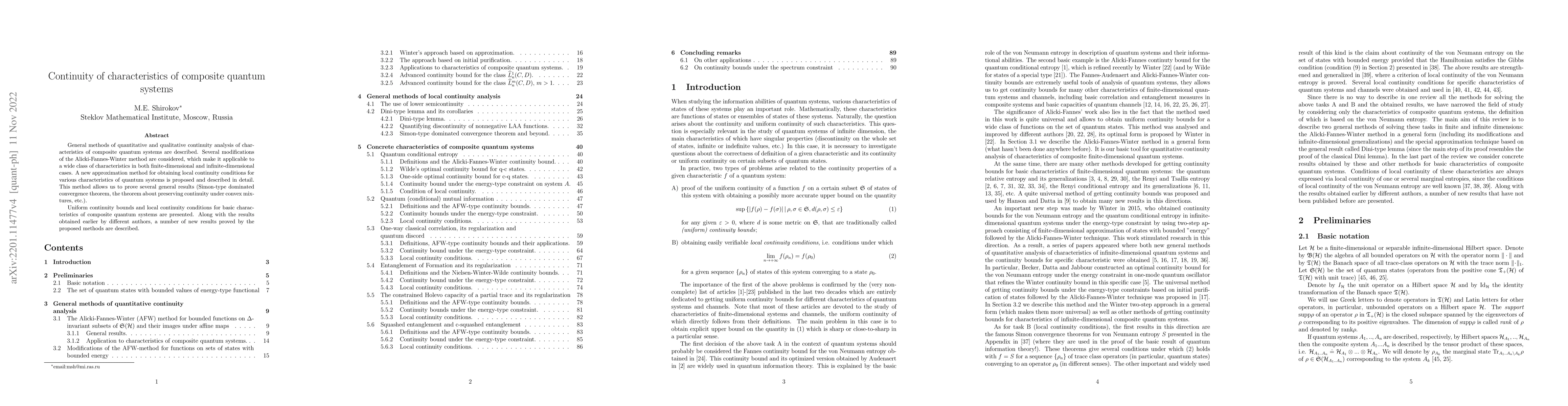Thumbnail for Continuity of characteristics of composite quantum systems