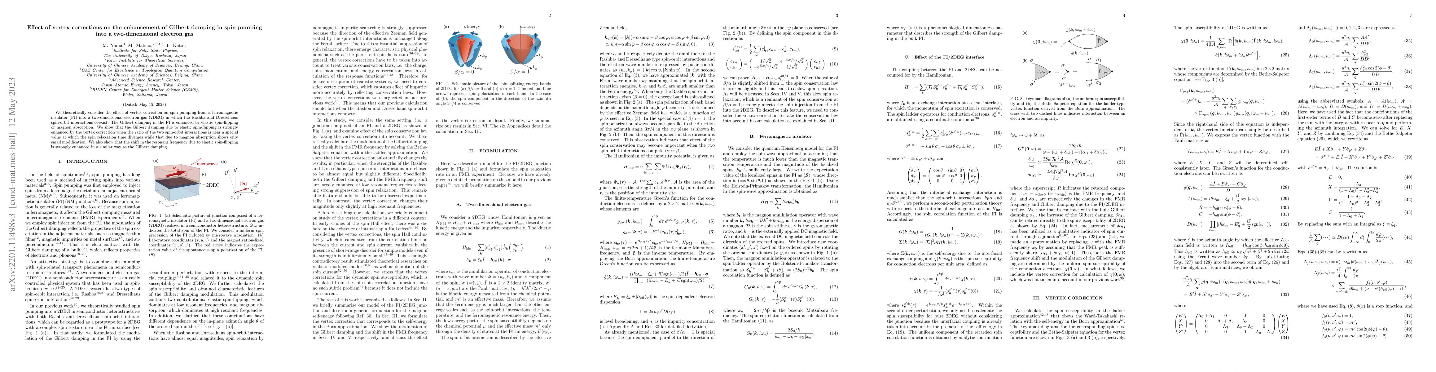 Thumbnail for Effect of vertex corrections on the enhancement of Gilbert damping in
  spin pumping into a two-dimensional electron gas