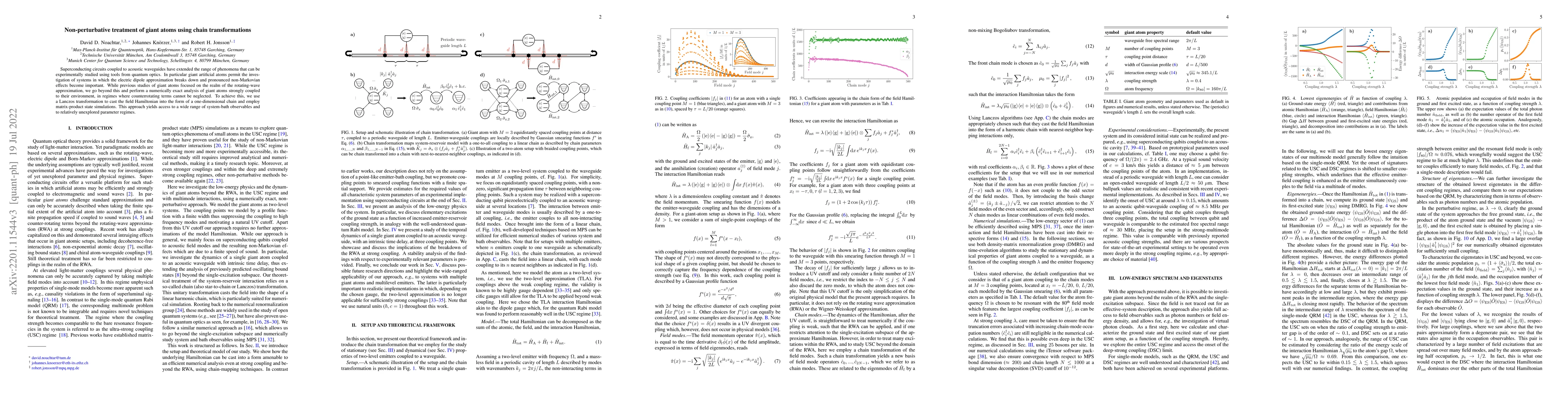 Thumbnail for Non-perturbative treatment of giant atoms using chain transformations