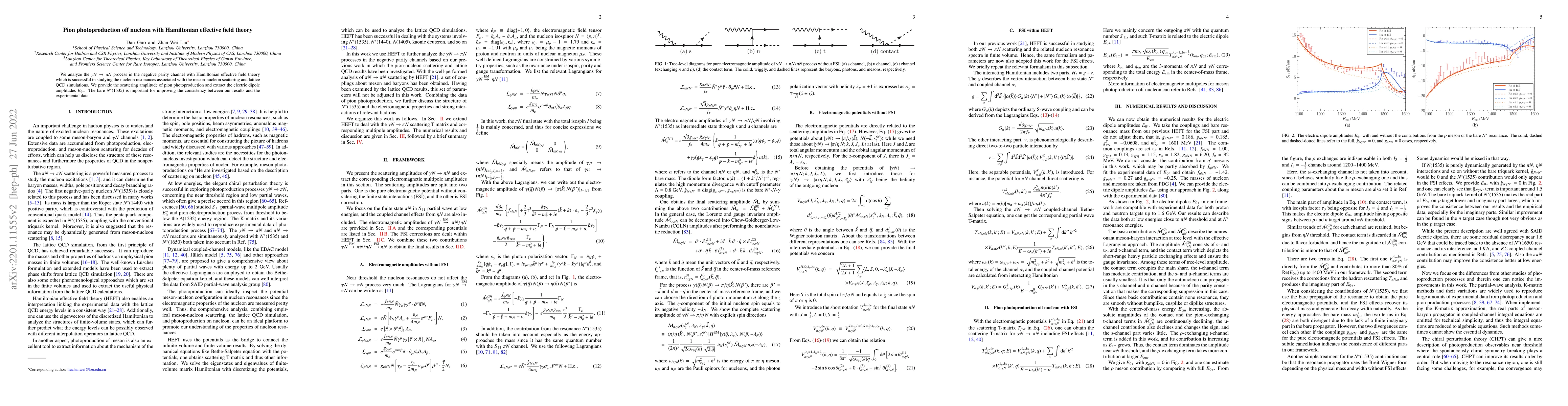 Thumbnail for Pion Photoproduction off Nucleon with Hamiltonian Effective Field Theory