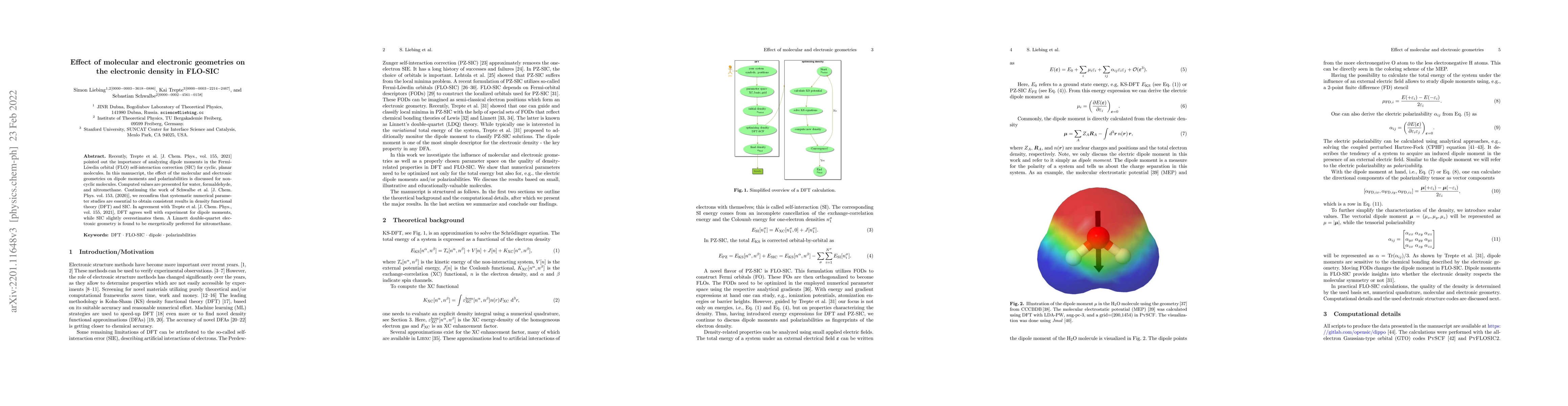 Thumbnail for Effect of molecular and electronic geometries on the electronic density
  in FLO-SIC