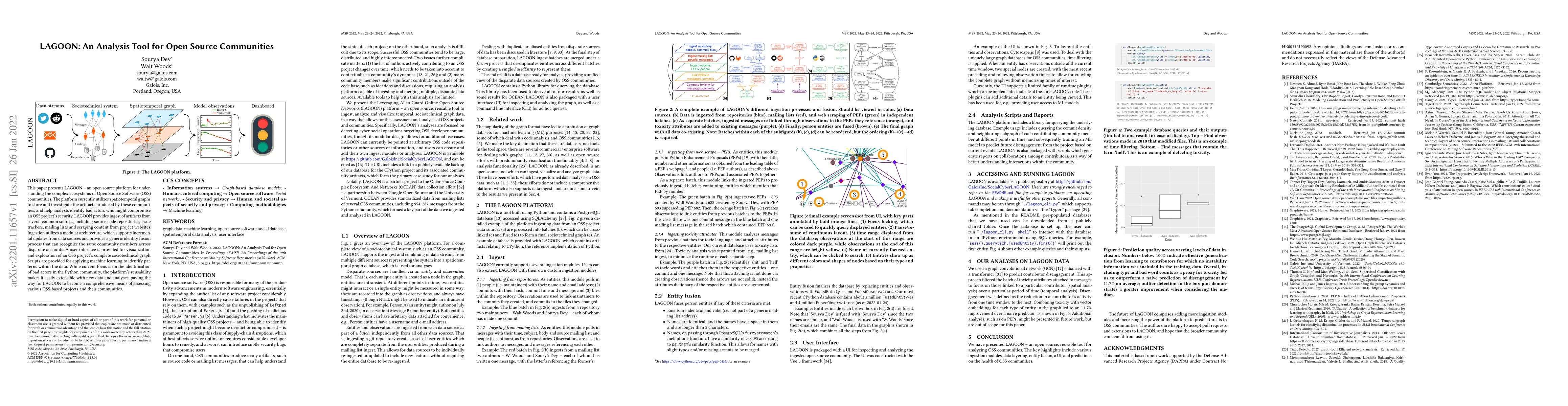 Thumbnail for LAGOON: An Analysis Tool for Open Source Communities
