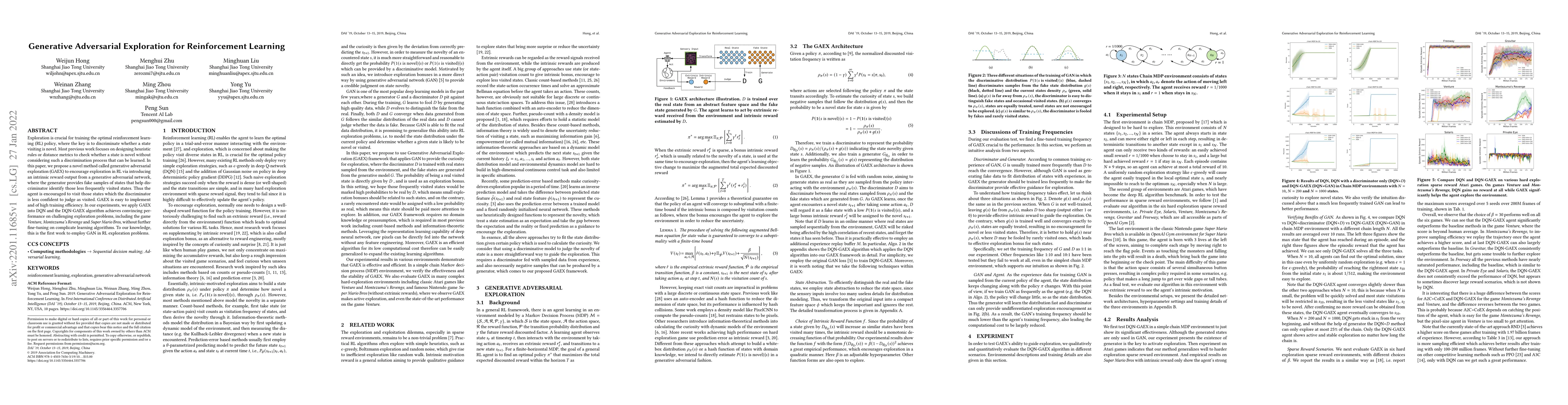 Thumbnail for Generative Adversarial Exploration for Reinforcement Learning