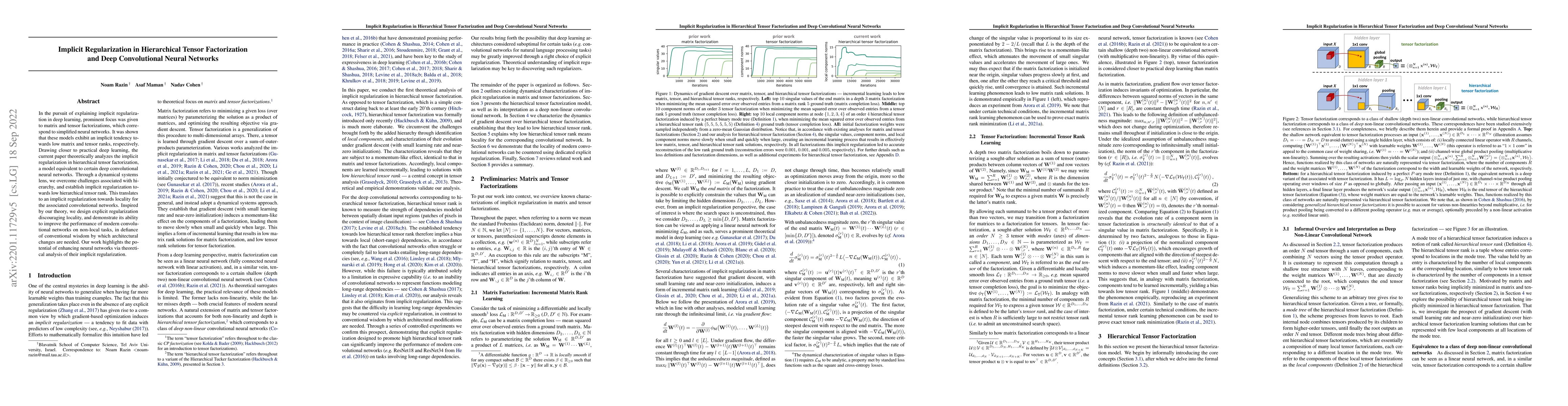 Thumbnail for Implicit Regularization in Hierarchical Tensor Factorization and Deep
  Convolutional Neural Networks