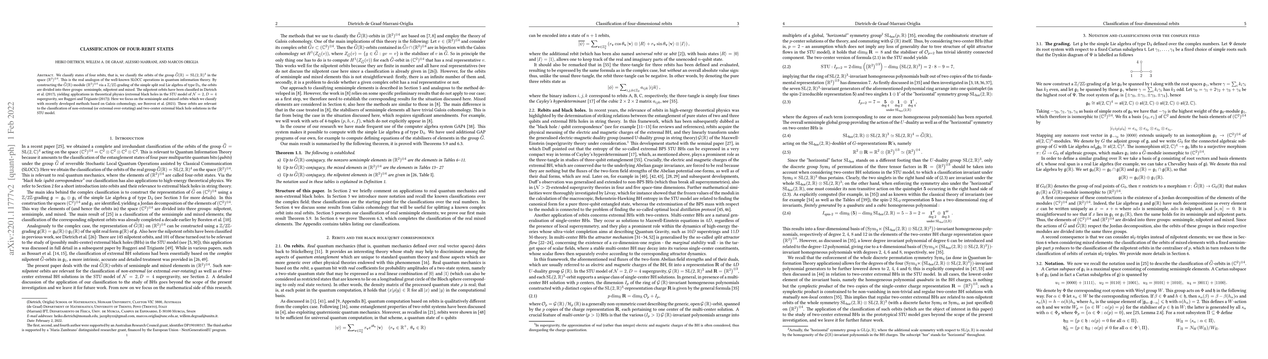 Thumbnail for Classification of four-rebit states