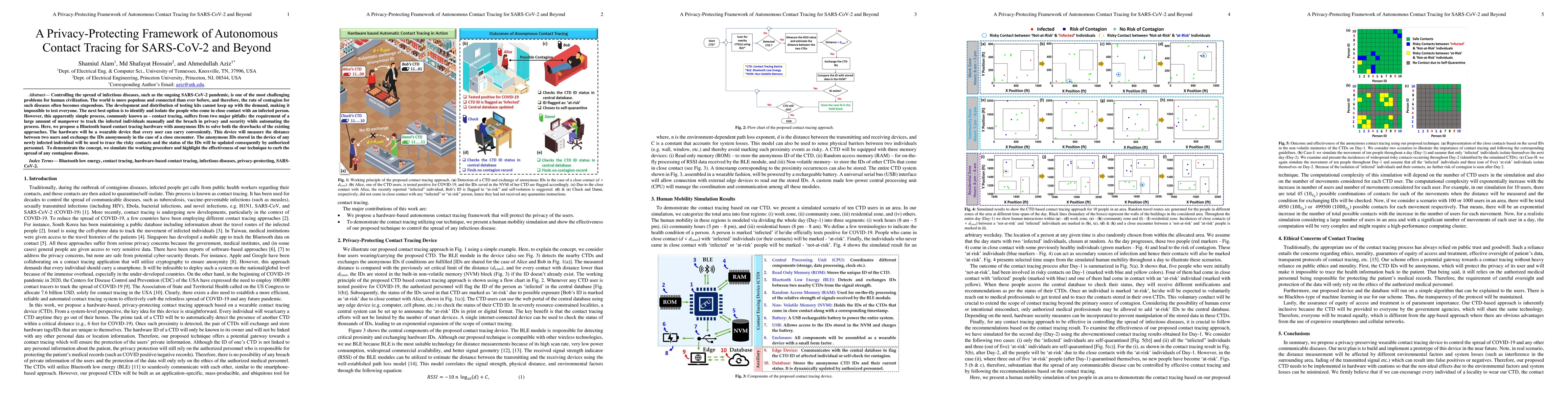 Thumbnail for A Privacy-Protecting Framework of Autonomous Contact Tracing for
  SARS-CoV-2 and Beyond