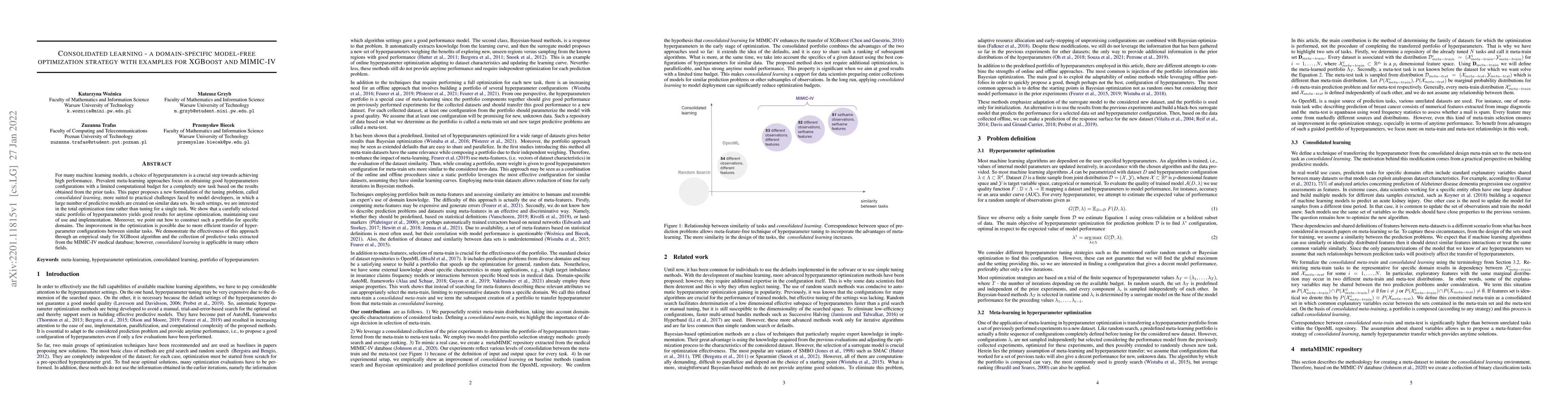 Thumbnail for Consolidated learning -- a domain-specific model-free optimization
  strategy with examples for XGBoost and MIMIC-IV