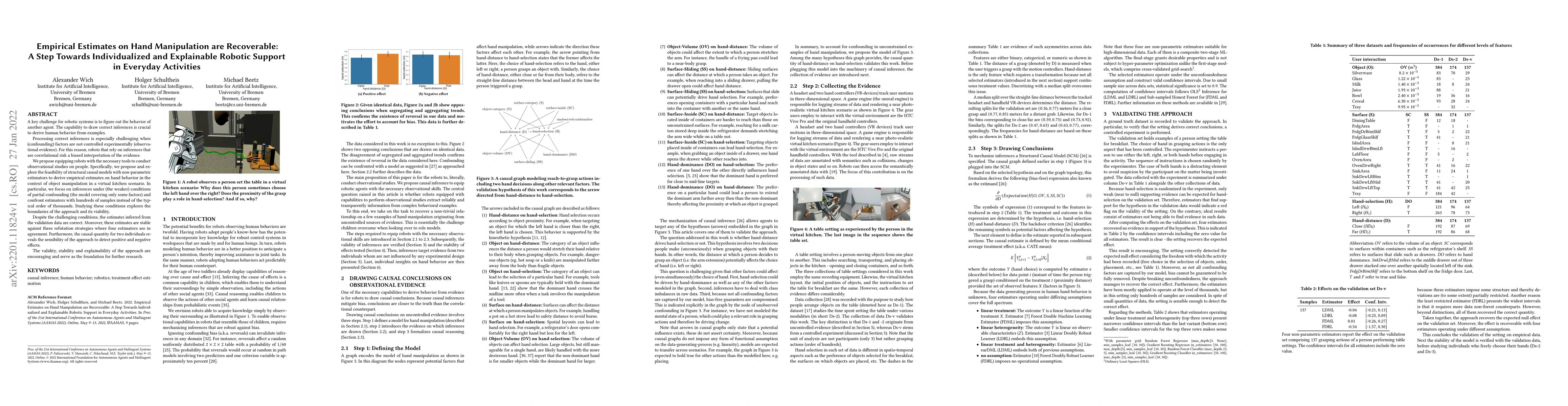 Thumbnail for Empirical Estimates on Hand Manipulation are Recoverable: A Step Towards
  Individualized and Explainable Robotic Support in Everyday Activities