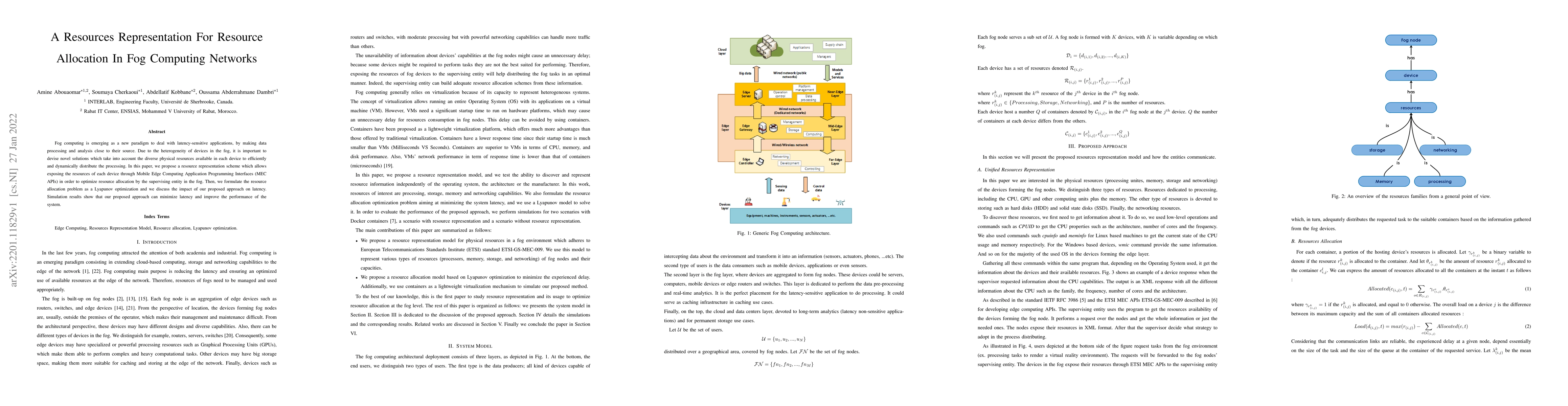 Thumbnail for A Resources Representation For Resource Allocation In Fog Computing
  Networks