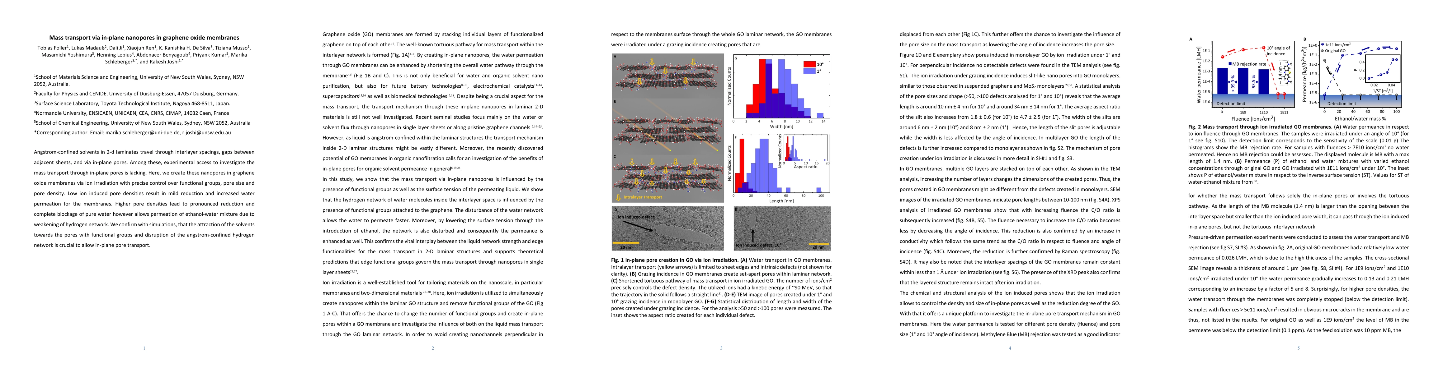Thumbnail for Mass transport via in-plane nanopores in graphene oxide membranes