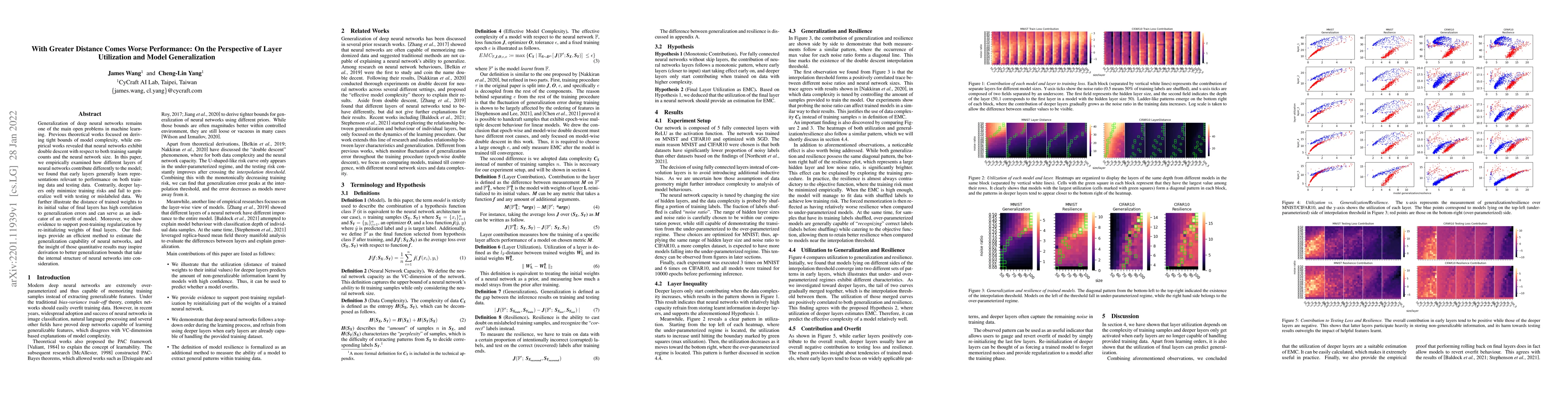 Thumbnail for With Greater Distance Comes Worse Performance: On the Perspective of
  Layer Utilization and Model Generalization