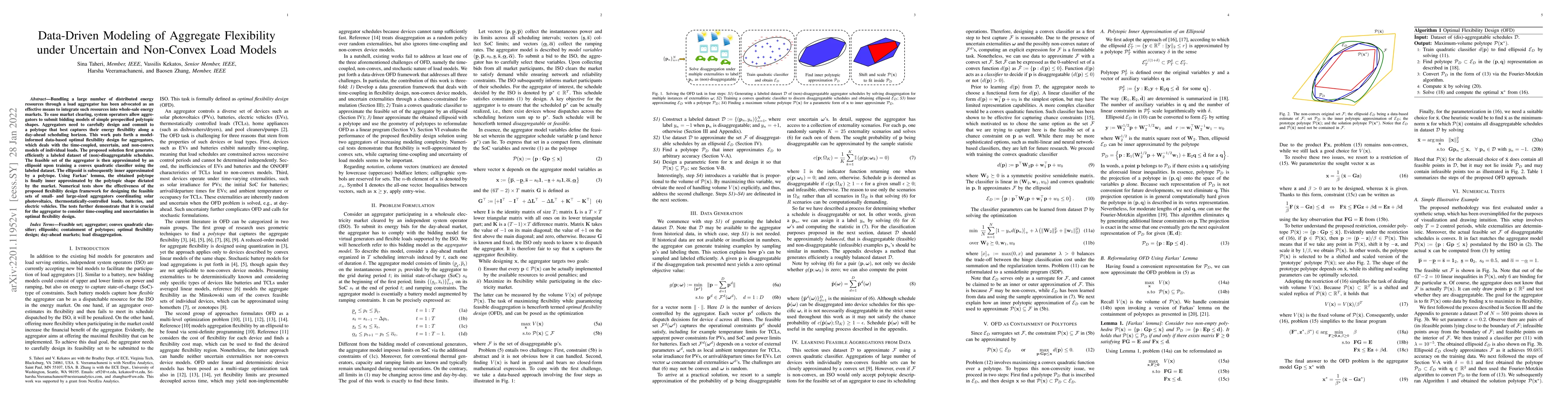 Thumbnail for Data-Driven Modeling of Aggregate Flexibility under Uncertain and
  Non-Convex Load Models