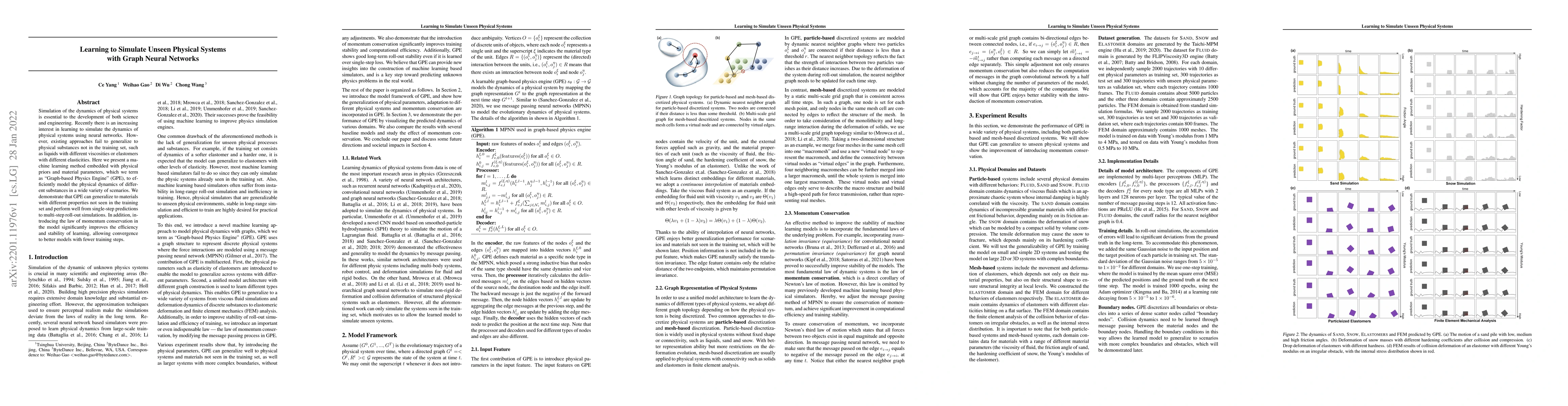 Thumbnail for Learning to Simulate Unseen Physical Systems with Graph Neural Networks