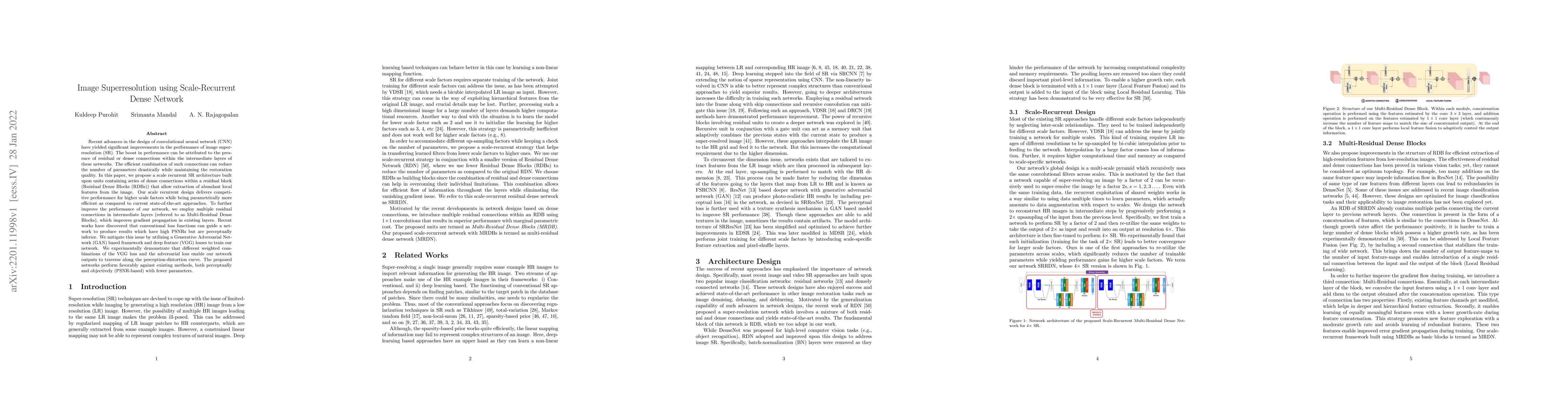 Thumbnail for Image Superresolution using Scale-Recurrent Dense Network