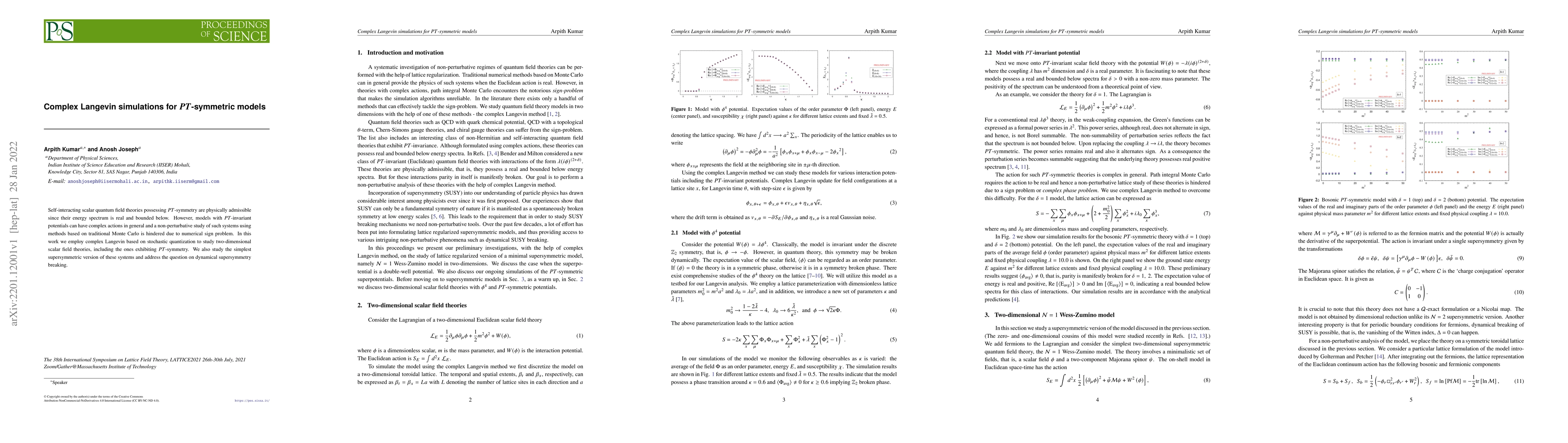 Thumbnail for Complex Langevin simulations for $PT$-symmetric models
