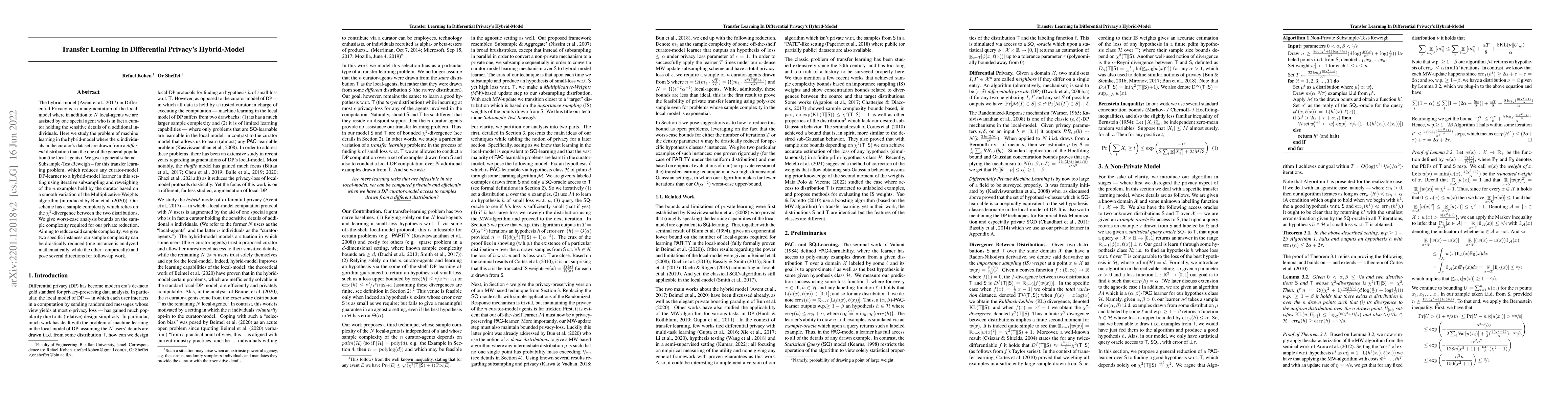Thumbnail for Transfer Learning In Differential Privacy's Hybrid-Model