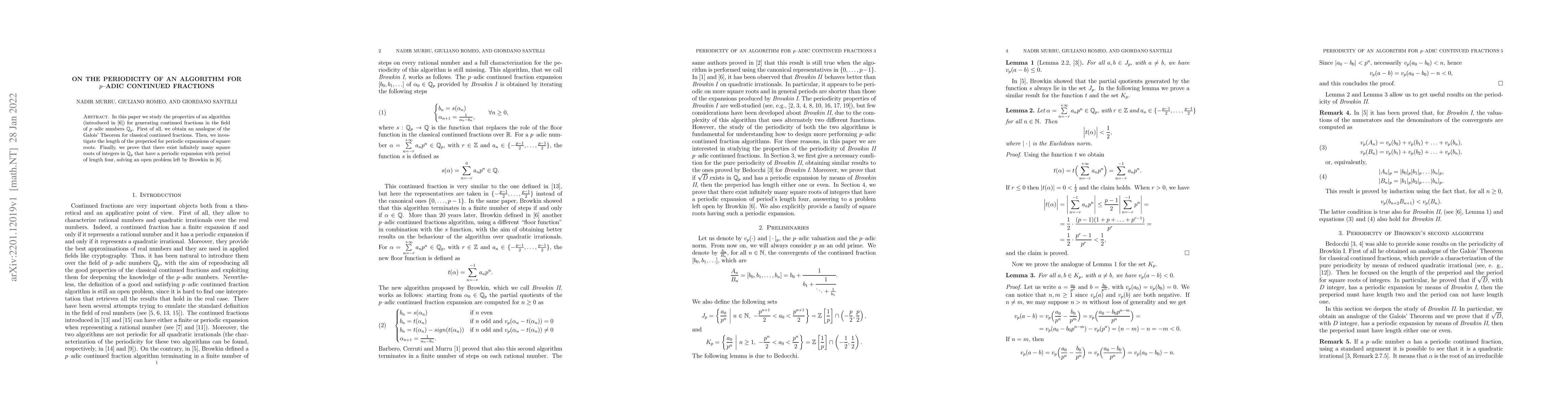 Thumbnail for On the periodicity of an algorithm for p-adic continued fractions