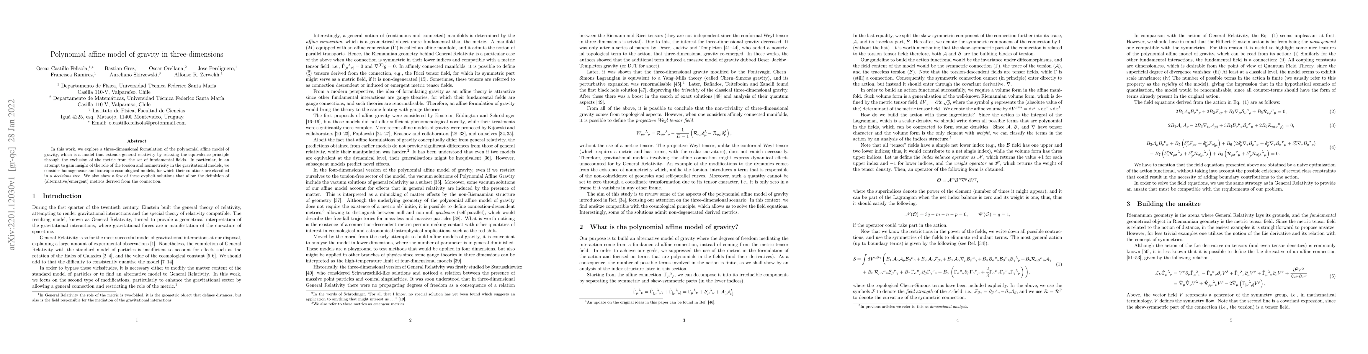 Thumbnail for Polynomial affine model of gravity in three-dimensions