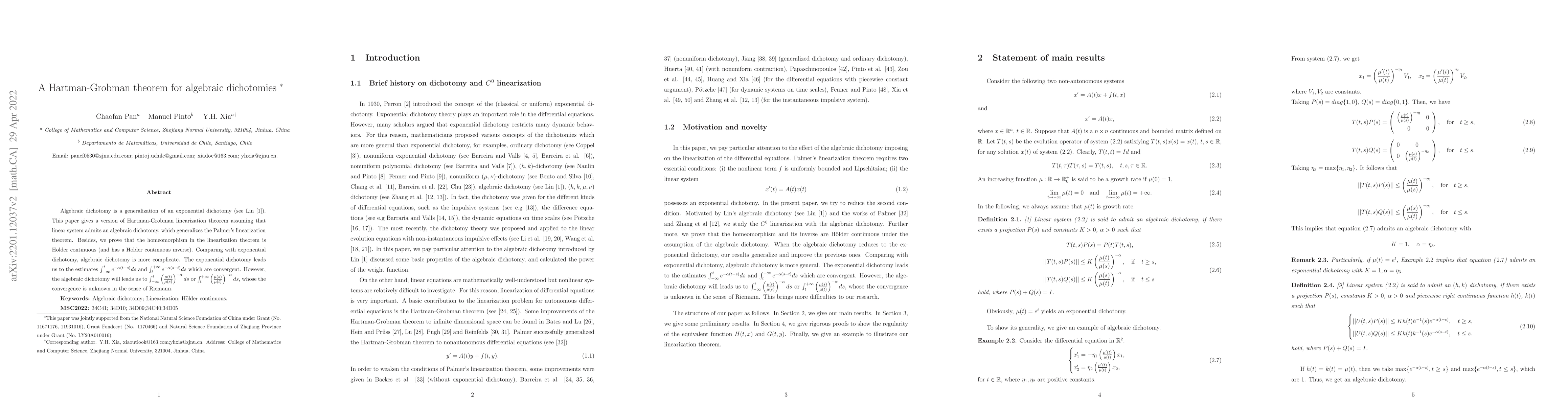 Thumbnail for A Hartman-Grobman theorem for algebraic dichotomies