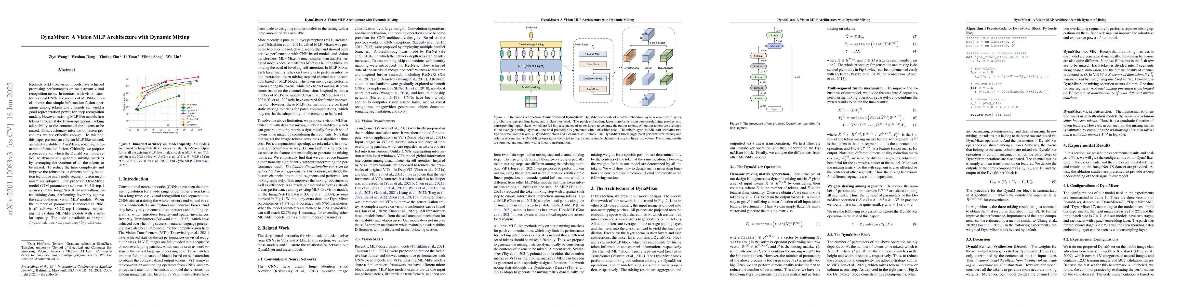 Thumbnail for DynaMixer: A Vision MLP Architecture with Dynamic Mixing