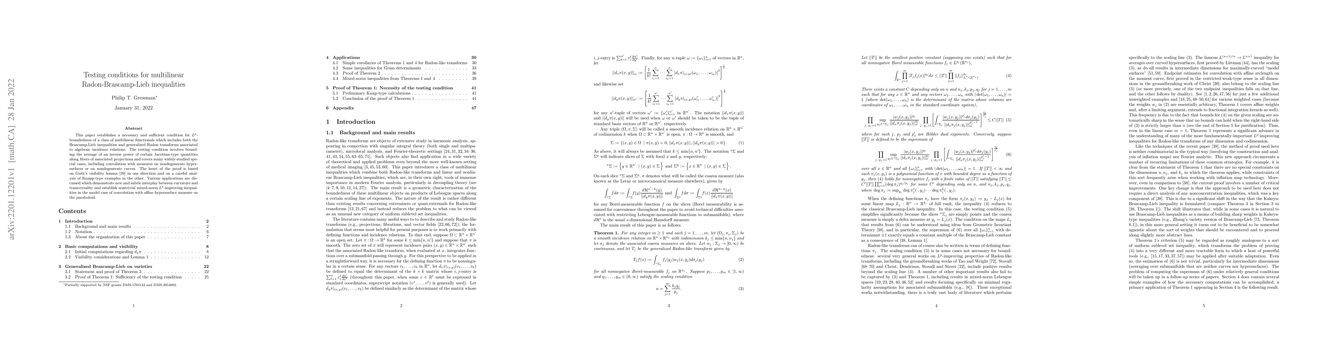 Thumbnail for Testing conditions for multilinear Radon-Brascamp-Lieb inequalities