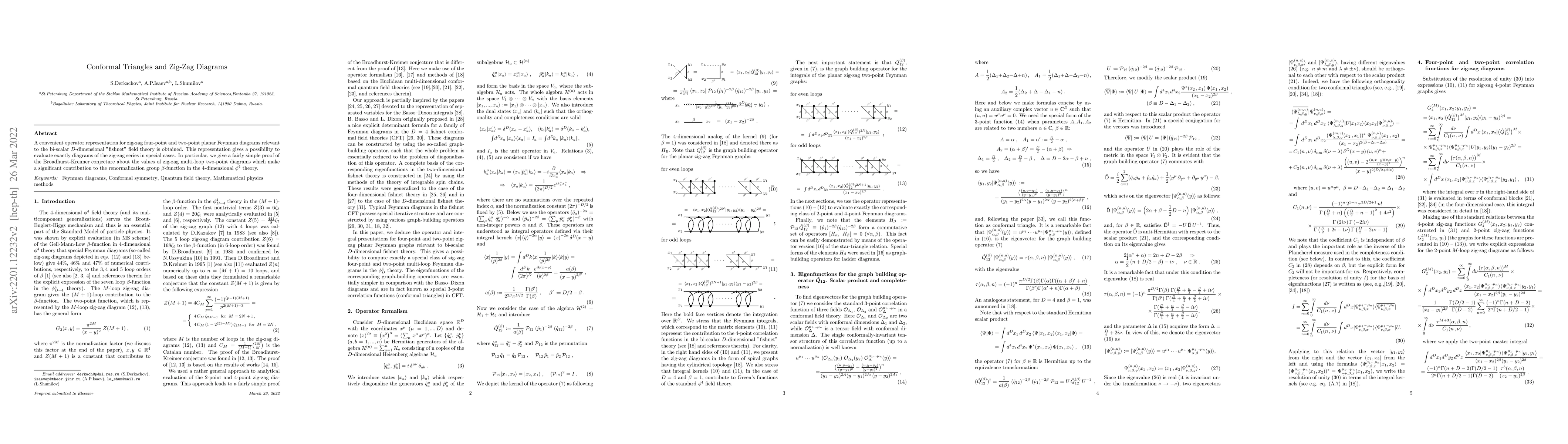 Thumbnail for Conformal Triangles and Zig-Zag Diagrams