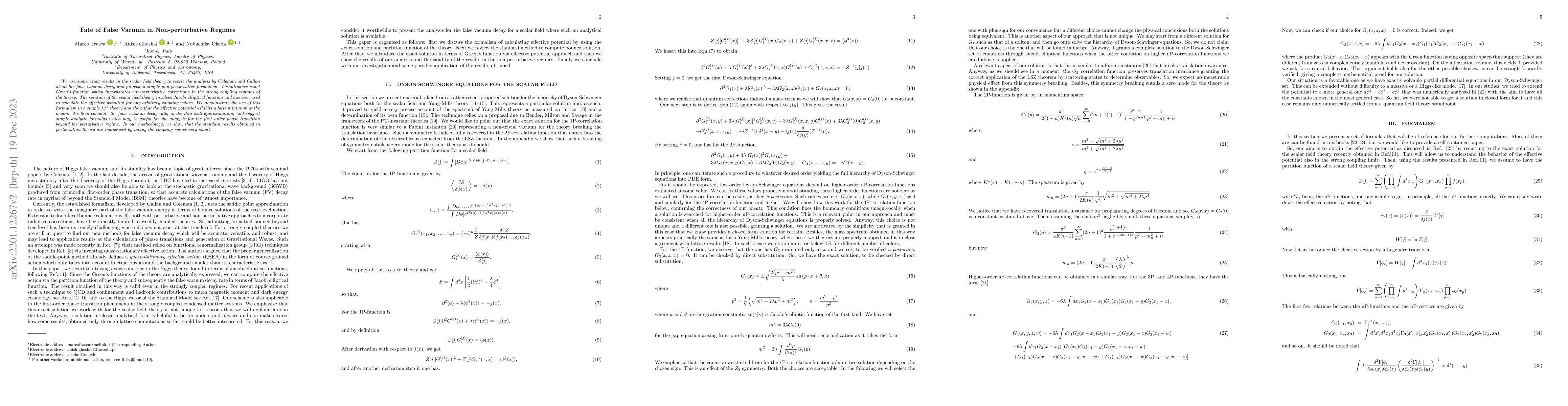 Thumbnail for Fate of False Vacuum in Non-perturbative Regimes