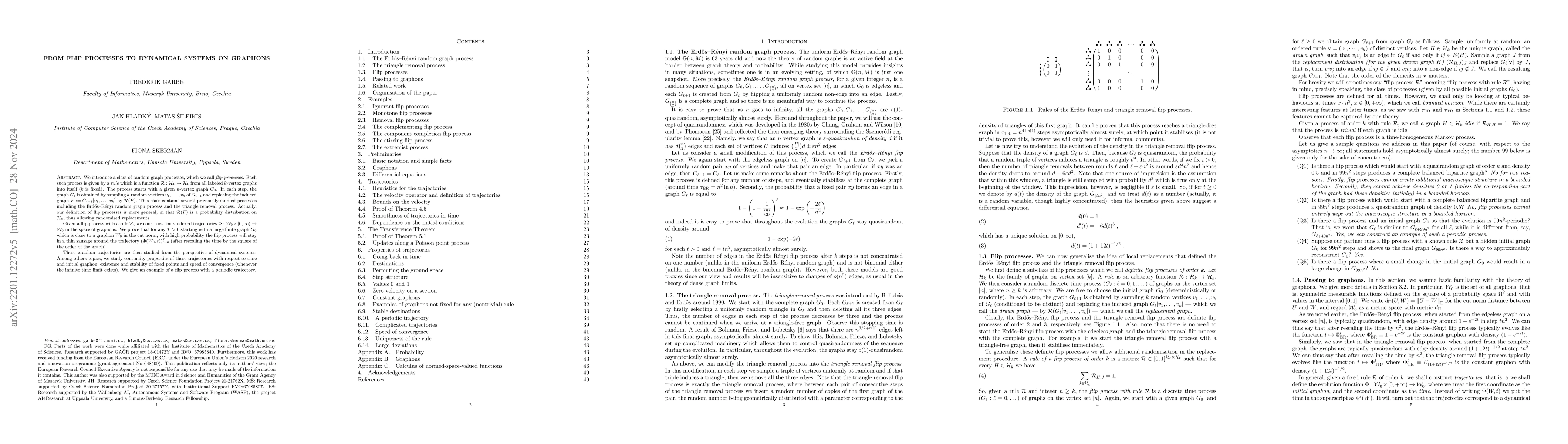 Thumbnail for From flip processes to dynamical systems on graphons