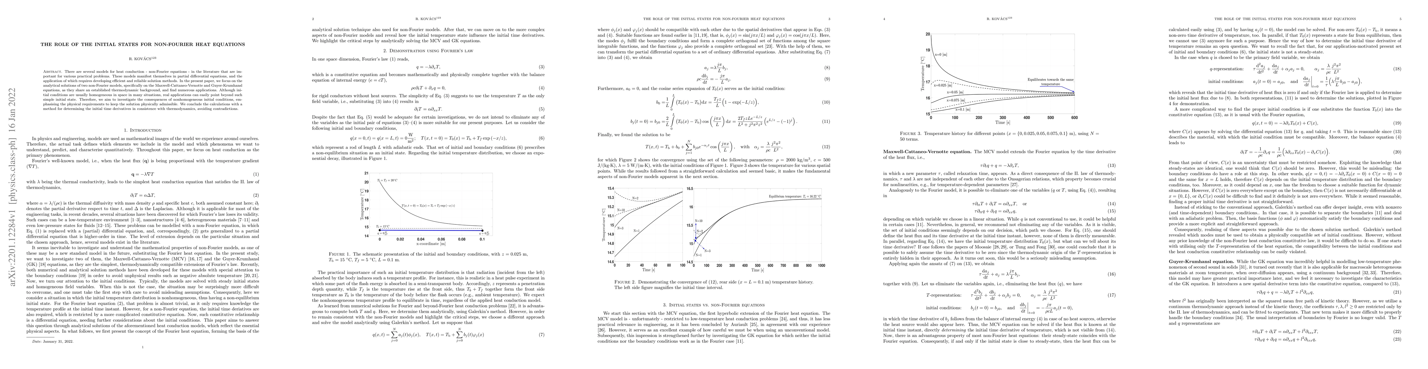 Thumbnail for The role of the initial states for non-Fourier heat equations