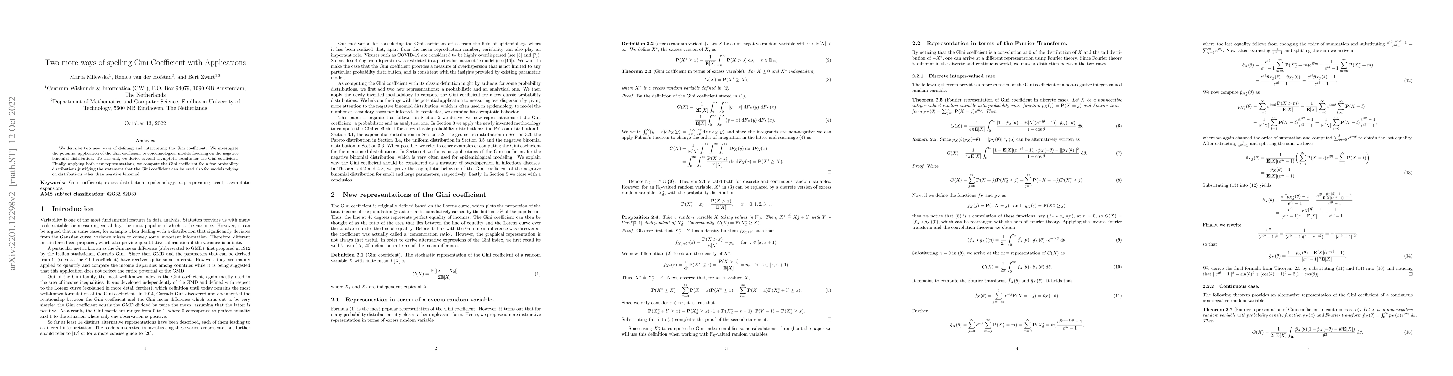 Thumbnail for Two more ways of spelling Gini Coefficient with Applications