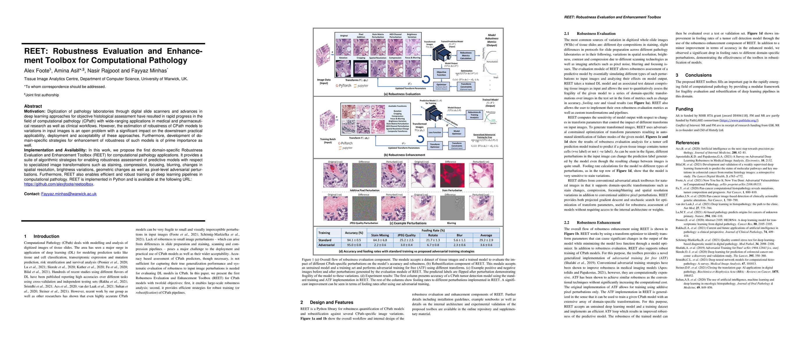 Thumbnail for REET: Robustness Evaluation and Enhancement Toolbox for Computational
  Pathology